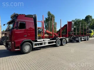 Kokvedējs Volvo FH ar Jyki V31 TO piekabi