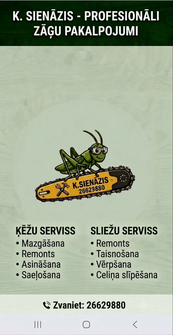 http://Harvestera%20ķēžu%20asināšana,%20sliežu%20remonts.%20image